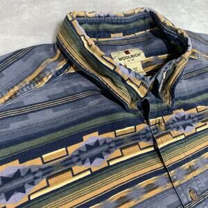 Woolrich Shirt Flannel Blanket Shirt Mens 2XL Navajo Aztec Southwest 6579 XXL